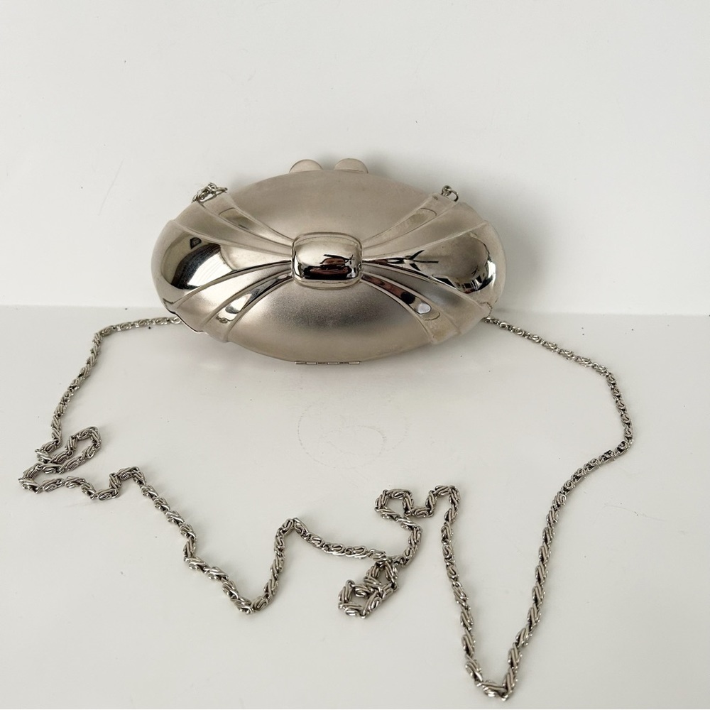 Rachel & Co. Oval Metal Clutch Bag